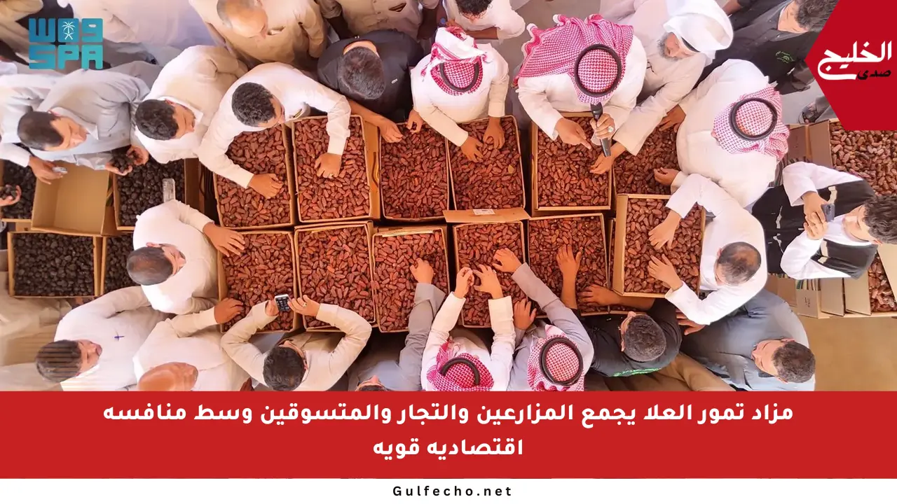 مزاد تمور العلا يجمع المزارعين والتجار والمتسوقين وسط منافسة اقتصادية قوية